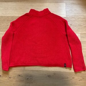 Finisterre Bly mandarin funnel neck wool sweater